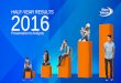 HALF-YEAR RESULTS 2016 - Maroc Telecom
