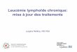 Leucémie lymphoïde chronique: mise à jour 2021