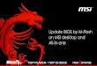 Update BIOS by M-Flash on MSI desktop and All-in-one