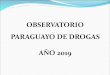 OBSERVATORIO PARAGUAYO DE DROGAS AÑO 2019