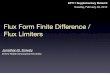 Flux Form Finite Difference / Flux Limiters
