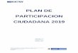 PLAN DE PARTICIPACION CIUDADANA 2019