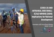 COVID-19 AND ARTISANAL AND SMALL- SCALE MINING (ASM 