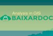 Analysis in GIS