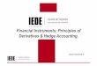 Financial Instruments: Principles of Derivatives & Hedge 