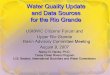 Water Quality Update and Data Sources for the Rio Grande