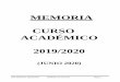MEMORIA CURSO ACADÉMICO 2019/2020 - CEIP GENERAL …