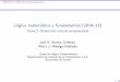 Lógica matemática y fundamentos (2014 15) - Tema 2 