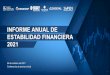 Informe anual de Estabilidad Financiera 2021