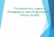 Fundamentos Legais e Pedagógicos para Organização e Oferta 