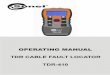 OPERATING MANUAL TDR CABLE FAULT LOCATOR