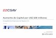 Aumento de Capital por US$ 500 millones - CSAV