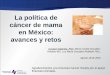 La política de cáncer de mama en México: avances y retos