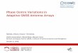 Phase Centre Variations in Adaptive GNSS Antenna Arrays