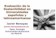 Evaluación de la Sostenibilidad en Universidades españolas 