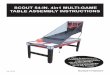 SCOUT 54-IN. 4in1 MULTI-GAME TABLE ASSEMBLY INSTRUCTIONS