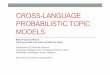 Cross-Language Probabilistic Topic Models