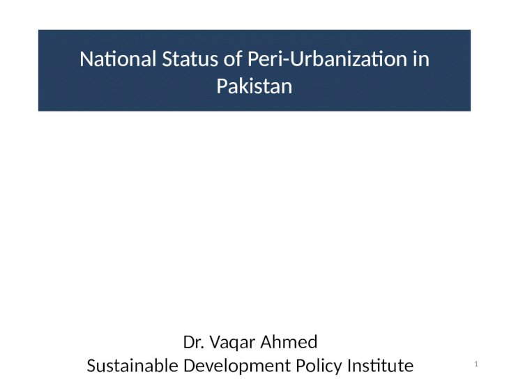 essay on urbanization in pakistan