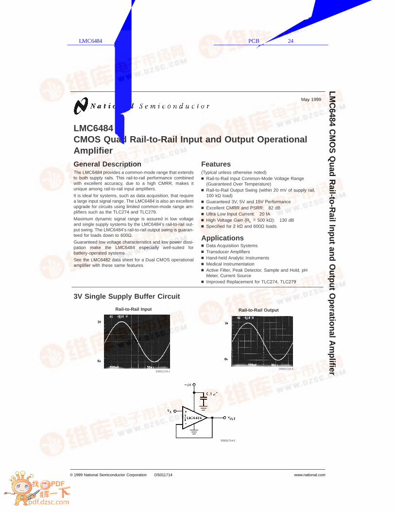 (PDF) LMC6484 CMOS Quad Rail-to-Rail Input and Output ...LMC6484 CMOS ...