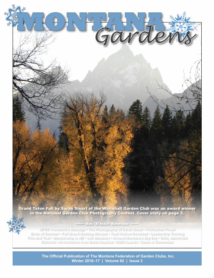 (PDF) MONTANA Gardens · hours in community gardens, judging fairs, and
