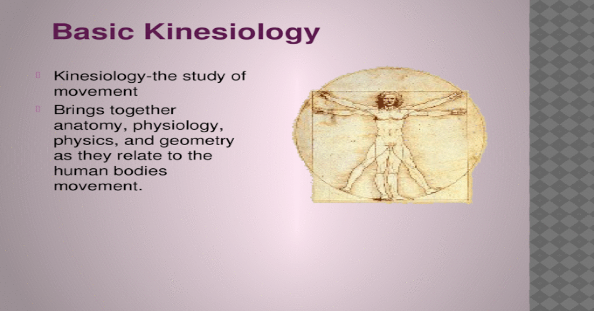 kinesiology case study examples