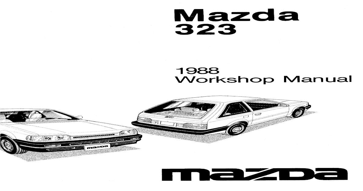 1986-1989 Mazda 323 BF Workshop Manual