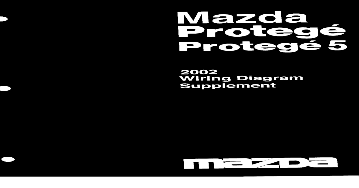 Wiring Diagram PDF: 2003 Mazda Protege5 Wiring Diagram