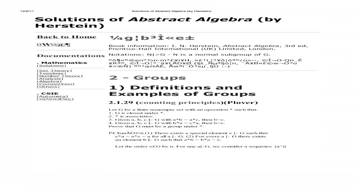 Print Solutions of Abstract Algebra (by Herstein).pdf