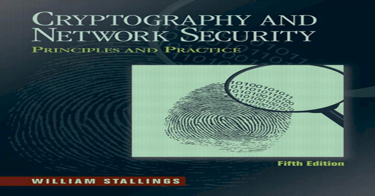 (NIS)Cryptography and Network Security Principles and