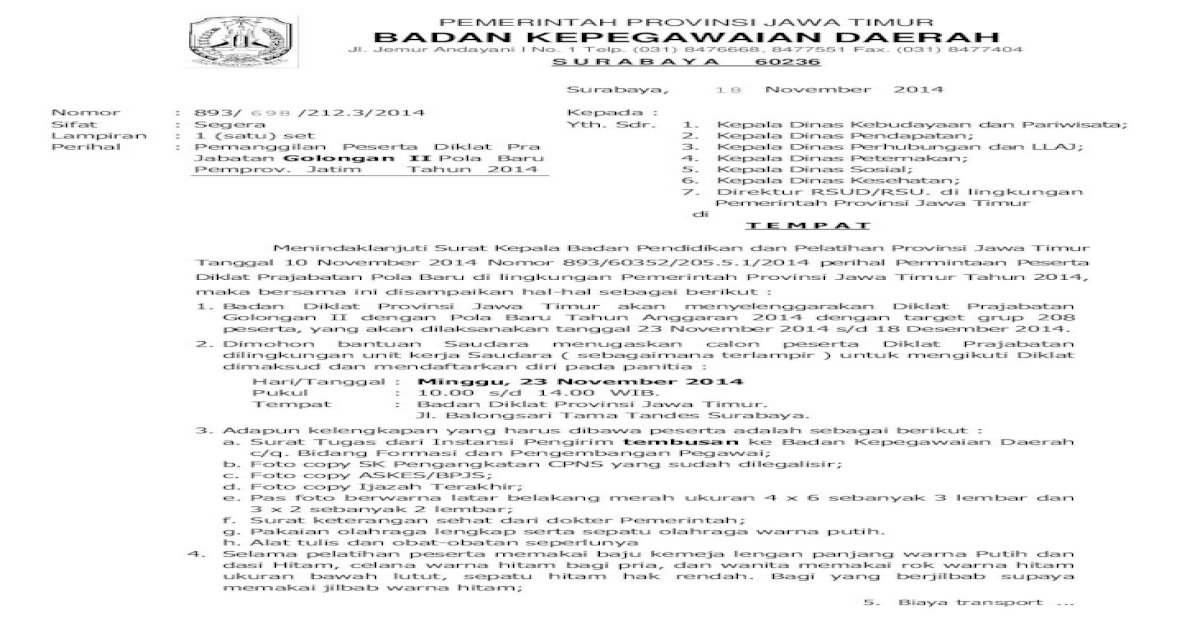 Pemerintah Provinsi Jawa Timur Badan Bkd 19910419 201403 2