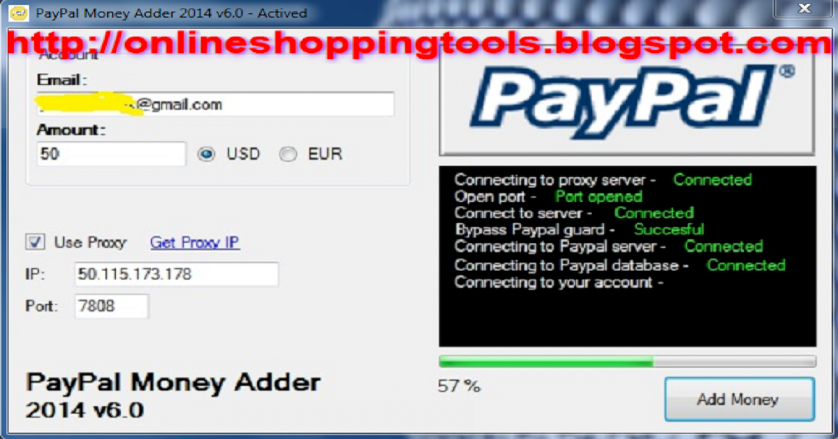 PayPal Money Adder 2014 v6.0